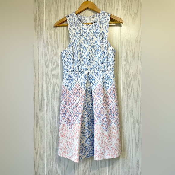 ERIN FETHERSTON Floral Dress Anthro Sz 4 EUC - Picture 1 of 3